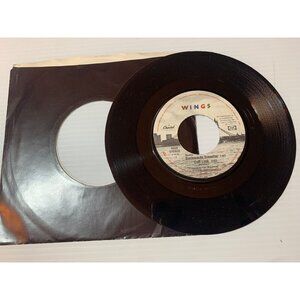 Wings 45 RPM Vinyl Record With A Little Luck & Backwards Traveller / Cuff Link 1